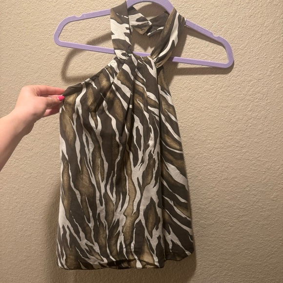 100% Silk Halter Neck Tank size 6 - Picture 3 of 7